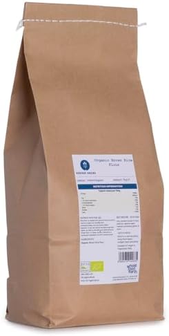 Wholefood Earth Organic Brown Rice Flour – 1 kg | Stone Ground | GMO Free | Certified Organic