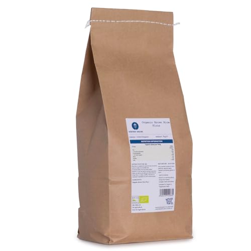 Wholefood Earth Organic Brown Rice Flour – 1 kg | Stone Ground | GMO Free | Certified Organic