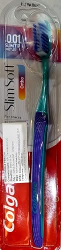 Colgate SlimSoft - Setole infuse al carbone per una pulizia profonda, confezione da 7 pezzi