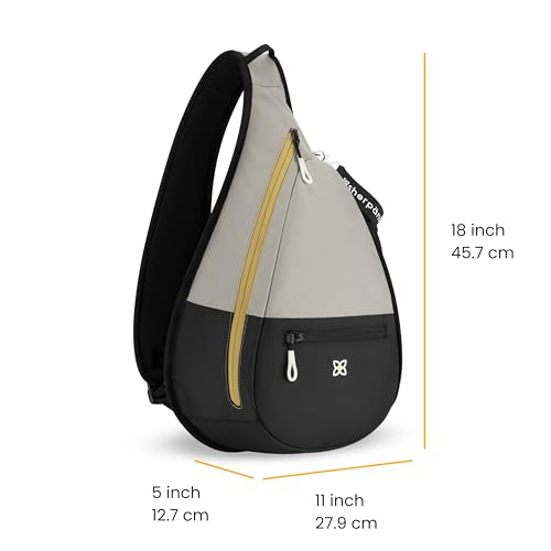 Image of Sherpani Esprit, Sling Backpack, 10L Travel Bag, Right-Handed Shoulder Sling Purse, Crossbody Backpack, Travel Gifts, RFID Protection (Wasabi Stone)
