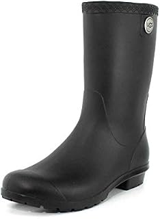 UGG Womens Sienna Matte Black Rain Boot - 9
