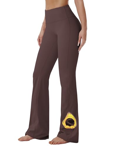 Image of BUBBLELIME 29 inch /31 inch /33 inch /35 inch /37 inch 3 Styles Women's High Waist Bootcut Yoga Pants Basic /Side Pockets Tummy Control Workout Flared