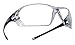 Bollé Safety 253-PR-40057 Prism Safety Eyewear with Shiny Black Rimless Frame and Clear Anti-Scratch/Anti-Fog Lens