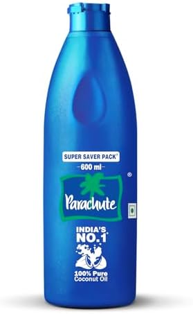Parachute Coconut Oil Bottle, 600 ml