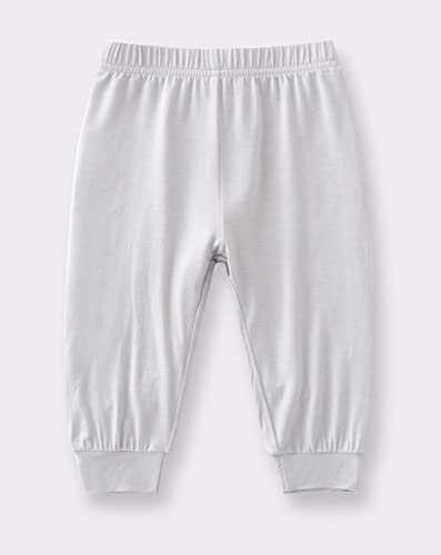 Baby Boys Girls Bamboo Viscose Jogger Pants Infant Toddler Bloomers Kids Harem Pant(Grey+Brown+Green, 3T) #TOP2