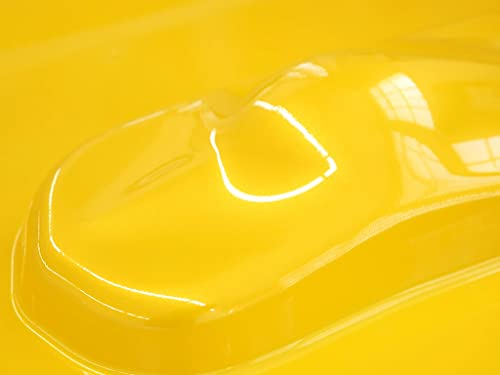 Rwraps Gloss Metallic Vinyl Car Wrap Film Sheet Roll With Air Release Technology - 5Ft X 1Ft With Application Card, Yellow #TOP24