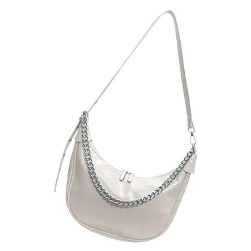 Women Bag Simple Underarm Bag PU Leather Shoulder Bag Large Capacity Handbag All-matching Armpit Bag for Travel Daily