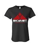 The Goozler Skynet Artificial Intelligence Cyborg Movie - Ladies T-Shirt, Black, XL