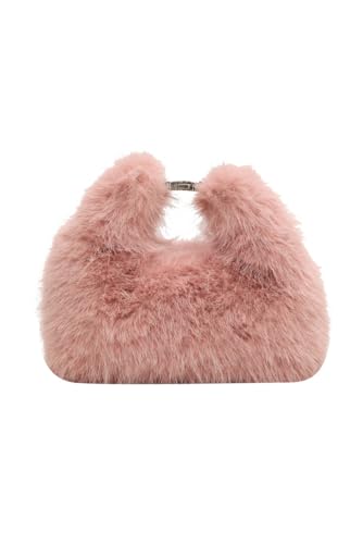 Pochette mini sac de soirée Ulisty peluche hobo à bandoulière pour femme