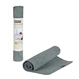 Perfetto Tappetino Asciuga Maglioni in Microfibra, Grigio, 54x105 cm, per Lana e Cotone, Evita Pieghe, Lavabile in Lavatrice.