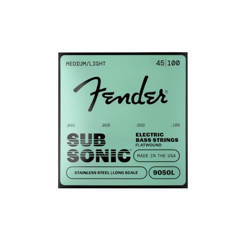 Fender SubSonic 9050L Flatwound Bass Strings, Light 45-100
