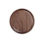 LSNNMU Serviertablett Tablett aus Walnussholz, rechteckiges Haushalts-Teetablett, Obstteller, Kaffee-Serviertablett aus massivem Holz(20 * 20cm)
