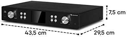 auna iTuner 320 ME - Digital HiFi Tuner, Bluetooth Function, Spotify Connect, App Operation, WLAN, SmartRadio: Internet Radio/DAB + / FM, DLNA & UPnP, USB, Network Media Player - Black