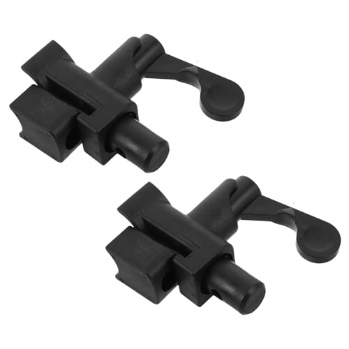 SKISUNO Soportes de Reposapiés de Repuesto para Silla de Ruedas, Par de Fijación Rápida de Plástico, Compatible Sillas Estándar, Accesorio de Bloqueo para Estabilidad y Ajuste Fácil