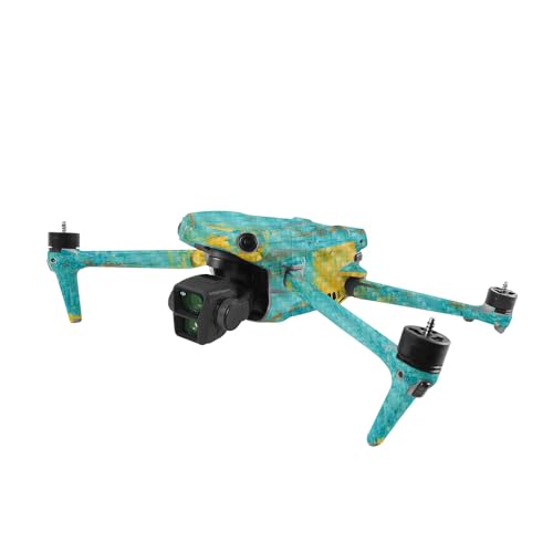 Image of MightySkins Carbon Fiber Skin Compatible with DJI Air 3 - Acrylic Blue | Protective, Durable Textured Carbon Fiber Finish | Easy to Apply