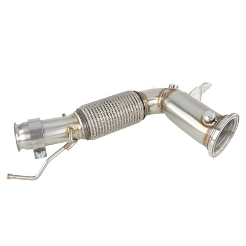 Configurazione sensori e porte: 2 attacchi per sonde lambda con filettatura M18X1.5. La disposizione supporta il montaggio delle sonde lambda, dei sensori e delle connessioni di misura previste, facilitando un'integrazione pulita nell'impianto di scarico.