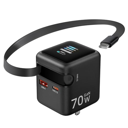 Amazon.co.jp: 70W 充電器 巻き取り式 pd 充電器「単ポートPD70W