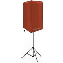 10-Inch PA/DJ Speaker Cover Brown 420D Polyester with Silver UV50 Coating Water-Resistant, Protective Bag for Stand-Mounted Powered Speakers Lightweight, Open-Bottom Design Single Cover