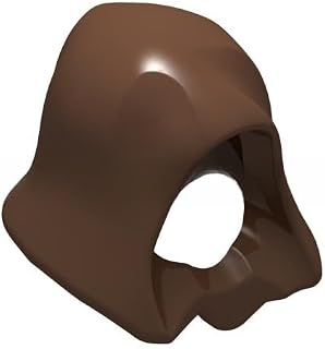 20 Piece Renzi Building Block Hood, Brown, Compatible with Lego Parts and Pieces