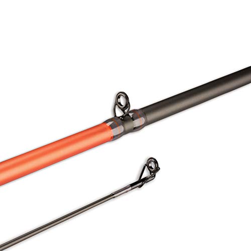 Berkley 6’6” Shock Casting Rod, 1 Piece Composite Medium Heavy Power Fishing Rod For Freshwater Or Saltwater Fishing, Shock Absorbing Tip, Orange #TOP6