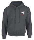 SEA DOG Classic Logo Premium Blend Ringspun Graphic Hooded Sweatshirt, Printed in USA (US, Alpha, Large, Regular, Regular, Black Heather)