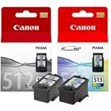 Canon Canon PG-512 Black & CL-513 Colour Ink Cartridge Bundle Pack