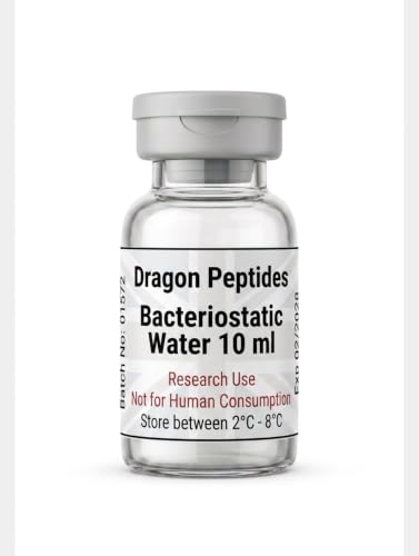 Dragon Peptides 10ml Bacteriostatic Reconstitution Solution 0.9% Benzyl Alcohol Laboratory Research Grade in Borosilicate Glass Vial (1) BUY 3 get 1more Free