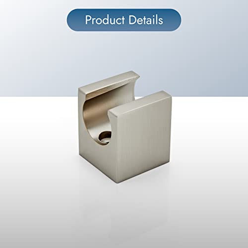 Cinwiny Square Shower Head Holder Wall Mounted Brushed Nickel Handheld Sprayer Hand Held Showerhead Bracket Solid Brass #TOP4