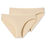 model: 167216 Schiesser Damen Doppelpack Tai Slip Unterwäsche, Nude, 44