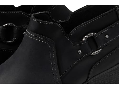 Clarks Clarks Women's Charlten Grace Ankle Boot, Black Oily Leather, 7 Medium US