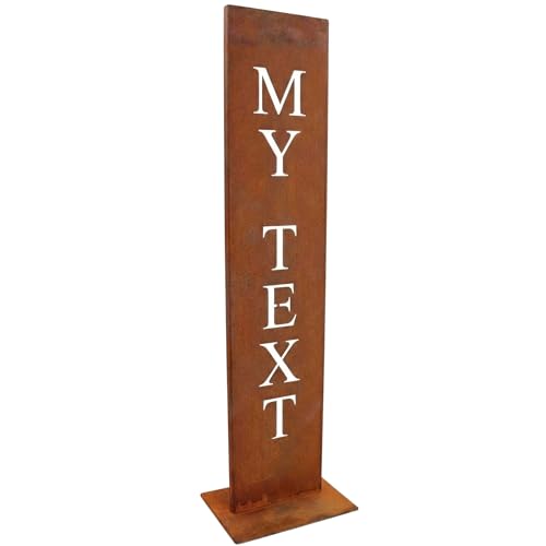 Rostikal Namensschild Garten personalisiert 71 cm Edelrost...