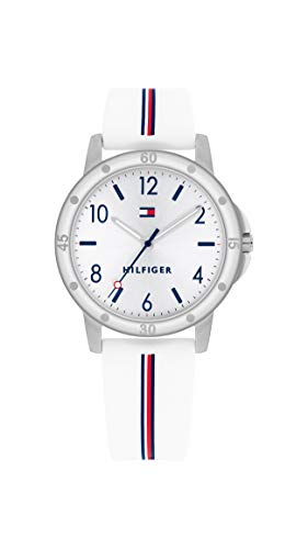 Tommy Hilfiger Filles Analogique Quartz Montre avec Bracelet en Silicone 1720014
