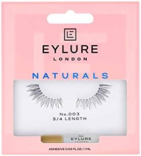 Eylure Naturals Accent No. 003 Reusable Eyelashes, Adhesive Included, 1 Pair