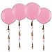 MOWO Giant Pink Balloon Tassels Gold Pink White Fuchsia Set of 4