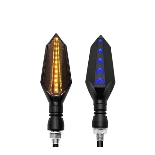 Clignotants moto LED jaune bleu feux auxiliaires pour Forza 350 et MT03 (2 pièces)