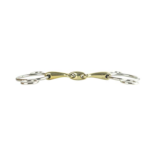 AK 3-Ring Gag Horse Bit with Double Jointed German Silver Mouthpiece | Adjustable Leverage for Strong Horses | AKRS-2635 (German/Silver, 6.00'') by AK Riding Sports - Image 3