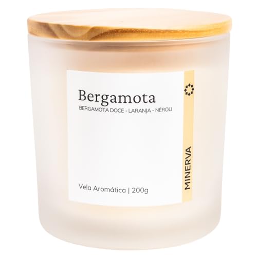 MINERVA - Vela Aromatica perfumada aroma de Bergamota Tangerina 2...