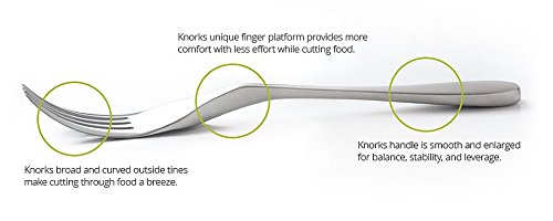Knork 042 Original Matte Forks, 4 Piece, Stainless Steel #TOP2