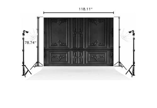 Kate 10×6.5ft (3×2m) Dark European Style Retro Photo Backdrop Empty Indoor Classics Gypsum Line Wall Photography Background for Photographer Studio Props - Thumbnail 7
