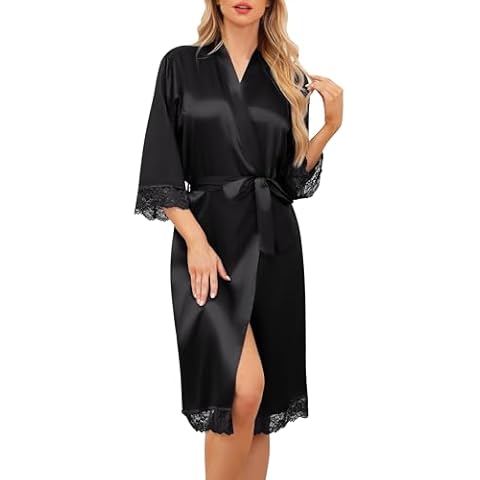 Sopesil Women's Satin Lightweight Dressing Gown Cover