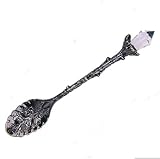 wjq&linyuzi Crystal Head Spoon Dining Bar Mini Coffee Spoon Flatware Dessert Tea Spoon Vintage Royal