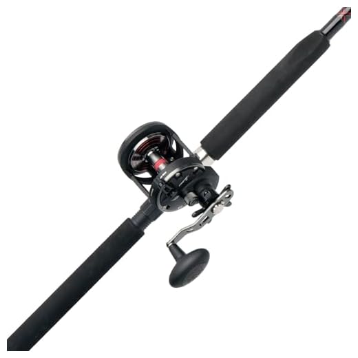 PENN 7’ Warfare Star Drag Fishing Rod and Reel Conventional Combo, 7’, 1 Tubular Fiberglass Fishing Rod with 3 Reel, Durable, Break Resistant and Lightweight,Black