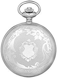 212 Main Stainless Steel Hunter Case Mechanical Pocket Watch White