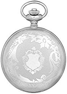 212 Main Stainless Steel Hunter Case Mechanical Pocket Watch White
