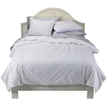 Simply Shabby Chic White Pieced Mesh Lace Ruffle Duvet Set TWIN