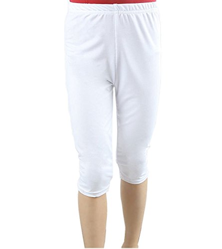 Little Thing ジュニア/子供用 バレエパンツ 7分丈パンツ 新体操 ダンス衣装 練習用 黒/白