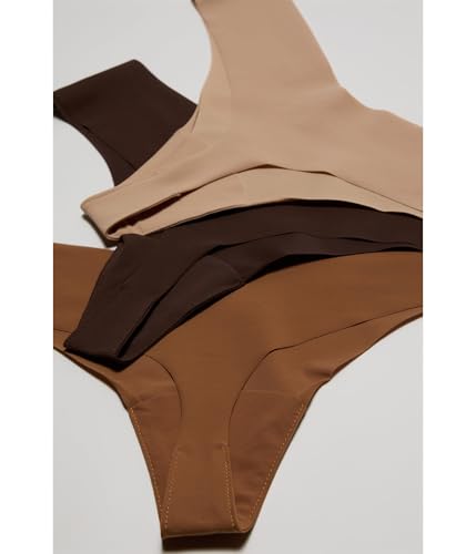 Image of commando - Classic Solid Thong (3-pack) | Seamless No Show Thong | Comfortable, Lay-Flat Edges | Machine Washable