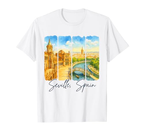 Sevilla España España Viajes Verano Camiseta