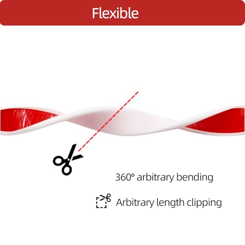 Image of U-Shape Plywood Edge Banding - 3 /4 inch Edge Protector, Self-Adhesive Trim for Veneer, Furniture, Countertop, Table, Sheet Metal - White, 20Ft