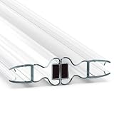 Bagnoxx 2x Joint magnétique 200cm, pour 6mm épaisseur de verre Transparent...